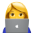 A girl with laptop